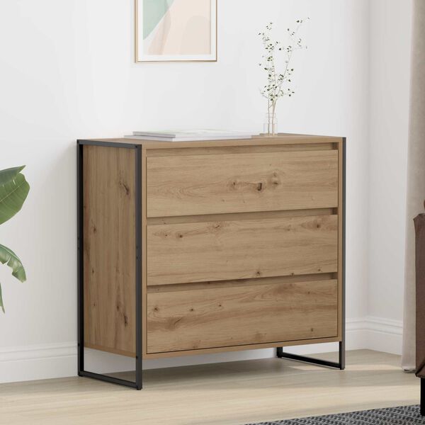 vidaXL Sideboard Artisian Oak 79 x 36 x 75.5 cm Engineered Wood