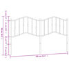 vidaXL Metal Headboard Black 160 cm