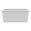 vidaXL Kitchen Sink with Overflow Hole White Granite