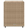 vidaXL Garden Storage Cabinet Beige 55x59x69 cm Poly Rattan