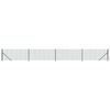 vidaXL Wire Mesh Fence with Flange Green 1,1x10 m