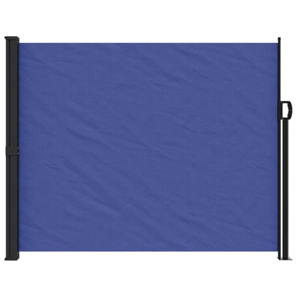 vidaXL Retractable Side Awning Blue 160x600 cm