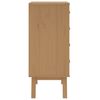vidaXL Bedside Cabinet OLDEN Brown Solid Wood Pine