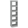 vidaXL Bookcase | Grey Sonoma | Engineered wood | Medium | Bookcase