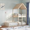 vidaXL Bunk Bed with Roof 90x200 cm Solid Wood Pine