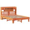vidaXL Bed Frame without Mattress Wax Brown 140x200 cm Solid Wood Pine