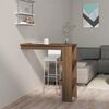vidaXL Wall Bar Table Brown Oak 102x45x103.5 cm Engineered Wood