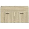 vidaXL Sink Cabinet Sonoma Oak 80x38.5x46 cm Engineered Wood