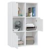 vidaXL Bookshelf White 60x27.5x88 cm Engineered Wood