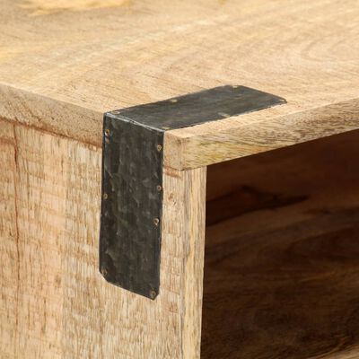 vidaXL Console Table 115x30x76 cm Solid Rough Mango Wood