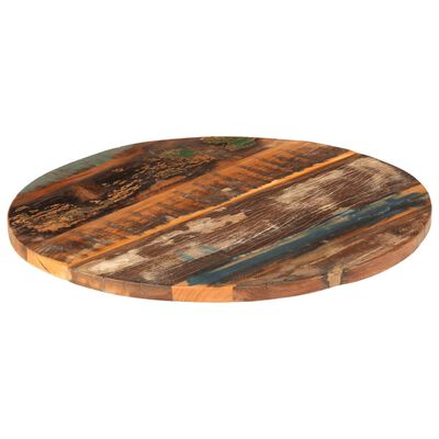 vidaXL Round Table Top 60 cm 25-27 mm Solid Reclaimed Wood