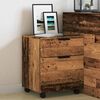 vidaXL Mobile File Cabinet with Wheels Old Wood 45x38x54 cm Engineered Wood
