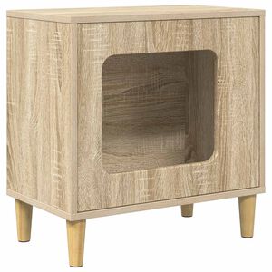 vidaXL Cat House Sonoma Oak 51 x 30 x 52 cm Engineered Wood