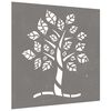 vidaXL Garden Wall Decoration 55x55 cm Corten Steel Tree Design