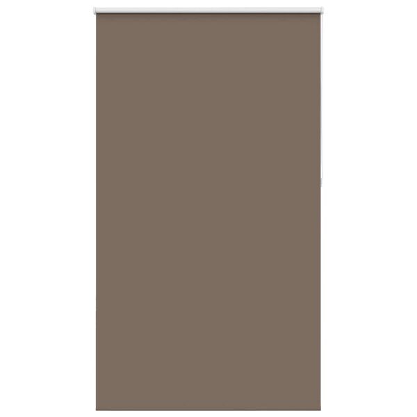 vidaXL Roller Blind Blackout Coffee 135x210 cm Fabric Width 131.6 cm Polyester