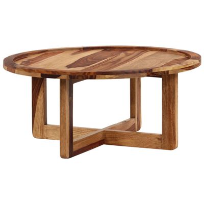 vidaXL Coffee Table 80x35 cm Solid Sheesham Wood