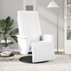 vidaXL Massage Recliner Chair White 71 x 90 x 105 cm PVC