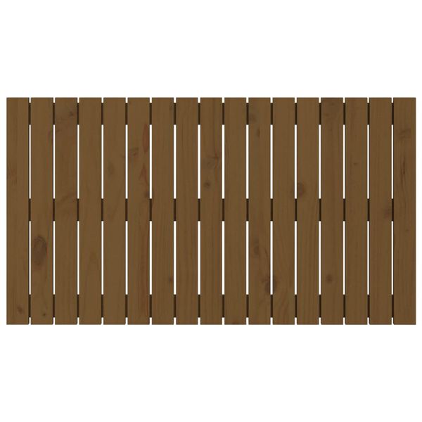 vidaXL Wall Headboard Honey Brown 108x3x60 cm Solid Wood Pine