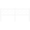 vidaXL Metal Replace Headboard White 200 cm