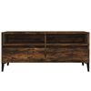 vidaXL TV Cabinet Smoked Oak 100x34.5x44.5 cm Engineered Wood
