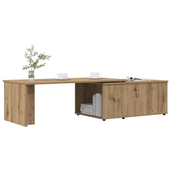 vidaXL Coffee Table Artisan Oak 150x50x35 cm Engineered Wood