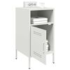 vidaXL Bedside Cabinets 2 pcs White 36x39x68 cm Steel
