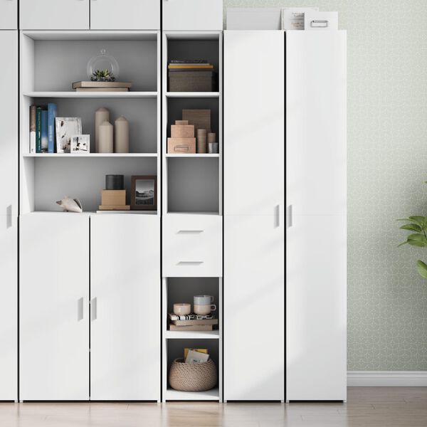 vidaXL Highboard White 30x42.5x185 cm Engineered Wood