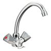 SCH&Uuml;TTE 2-Handle basin mixer SAVINO Chrome