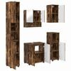 vidaXL Bathroom Furniture Set 5 pcs Smoked Oak 61 x 35 x 64 cm