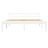vidaXL Bed Frame without Mattress White Solid Pine Wood 140x200 cm