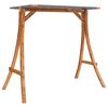 vidaXL Swing Bench with Canopy Solid Wood Spruce with Teak Finish