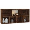 vidaXL Book Cabinet Smoked Oak 50x25x106 cm