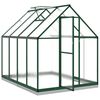 vidaXL Greenhouse with Base Frame Green 224x169x202 cm Aluminium
