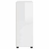 vidaXL Bathroom Cabinet Manual High Gloss White 72.5 x 36.5 x 100 cm