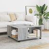 vidaXL Coffee Table Grey Sonoma 80x80x40 cm Engineered Wood