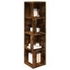 vidaXL Corner Cabinet Smoked Oak 33x33x132 cm Engineered Wood