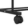 vidaXL Clothes Rack with Shelf with Wheel Black 80 x 53 x 156 cm