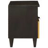 vidaXL Bedside Cabinet with Drawer Black and Gold 40 x 33 x 46 cm