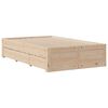 vidaXL Bed Frame without Mattress with Drawers 120x200 cm Solid Wood Pine