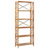 vidaXL 6-Tier Shelf 80x30x205 cm Solid Oak Wood