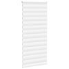 vidaXL Zebra Blind White 105x230 cm Fabric Width 100.9 cm Polyester