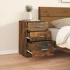 vidaXL Bed Cabinet Smoked Oak 40x40x63 cm Engineered Wood
