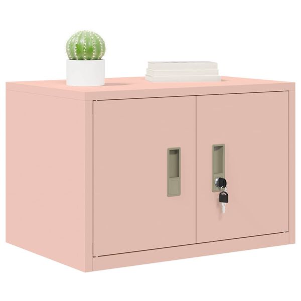 vidaXL Storage Cabinet Pink 60 x 40 x 40 cm Steel