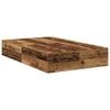 vidaXL Storage Bed Frame Old Wood 120 x 190 cm Engineered Wood