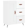 vidaXL Sideboard High Gloss White 69,5x34x90 cm Engineered Wood