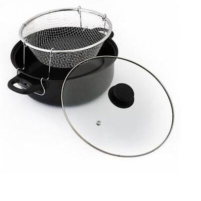 Excellent Houseware Frying Pan with Glass Lid 26 cm