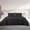 vidaXL Duvet Cover Set Black 200x220 cm Cotton