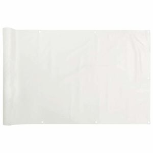 vidaXL Balcony Privacy Screen White 500x75 cm PVC
