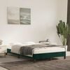 vidaXL Bed Frame without Mattress Dark Green 120x190 cm Small Double Velvet