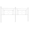 vidaXL Metal Replace Headboard White 193 cm